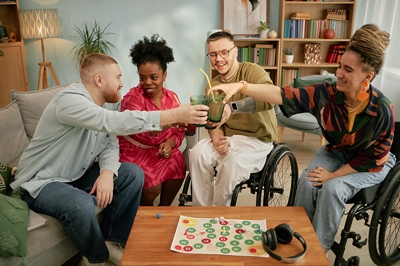 Everyone Playing a Game Together